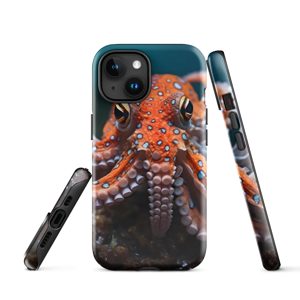 Curiosity of the Deep: The Orange Octopus | Phone Case |  15 | Tough Case | Glossy