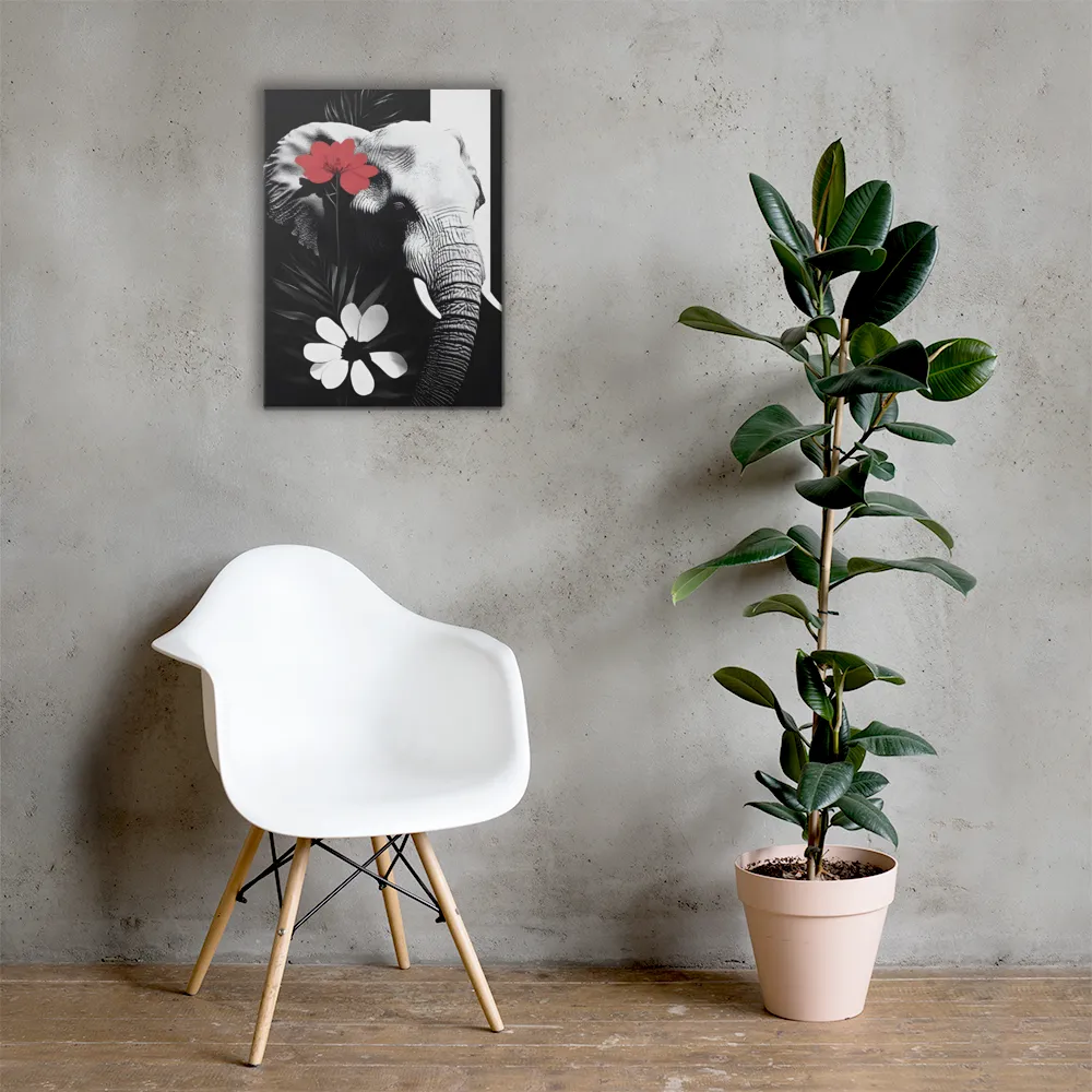 Elephant Harmony | Canvas | 18″×24″