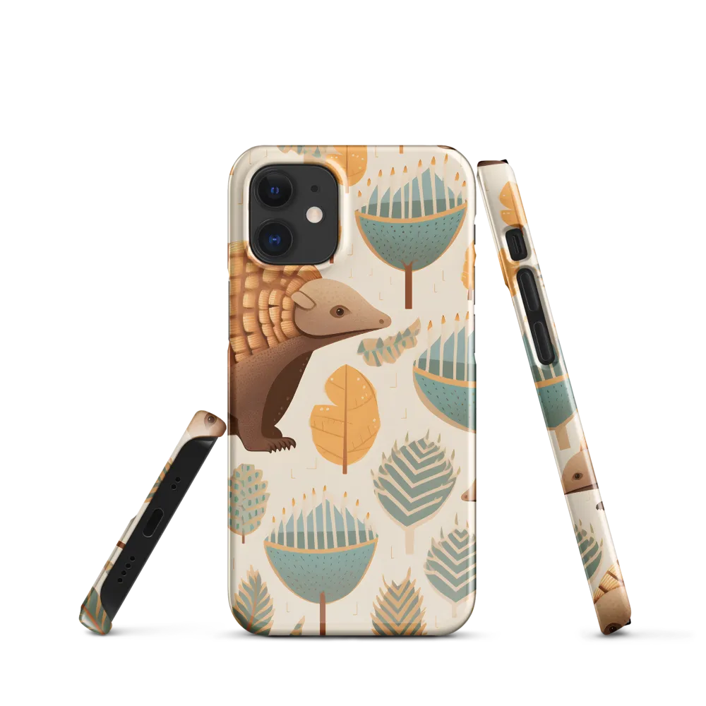 Pangolins in a Whimsical Habitat | Phone Case |  12 Mini | Snap Case | Glossy