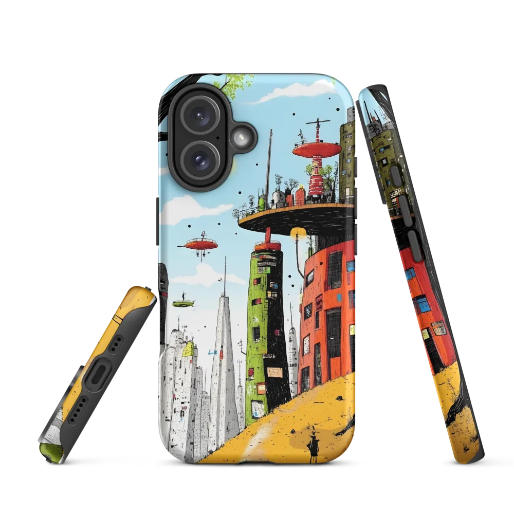 Futuristic Urban Dreamscape | Phone Case |  16 | Tough Case | Matte