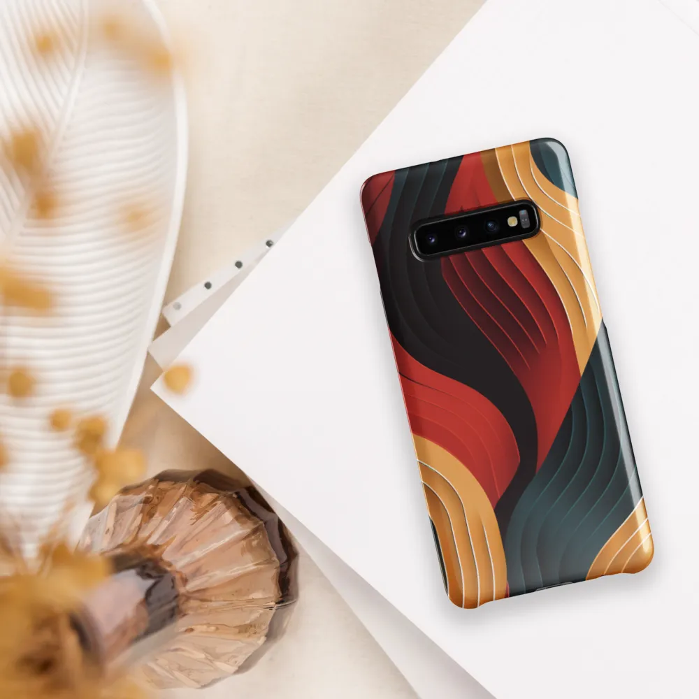 Dynamic Waves of Color | Phone Case |  S10 Plus | Snap Case | Glossy