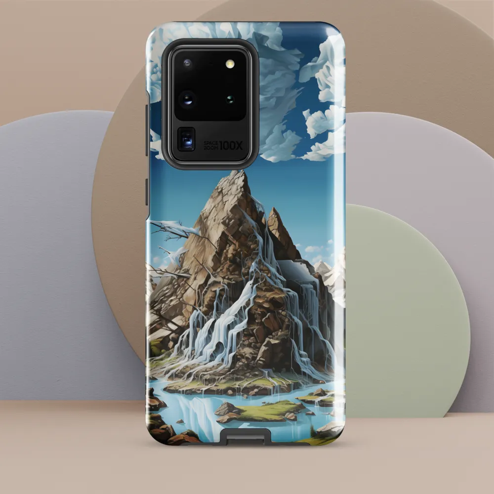 Majestic Cascade: A Mountain Masterpiece