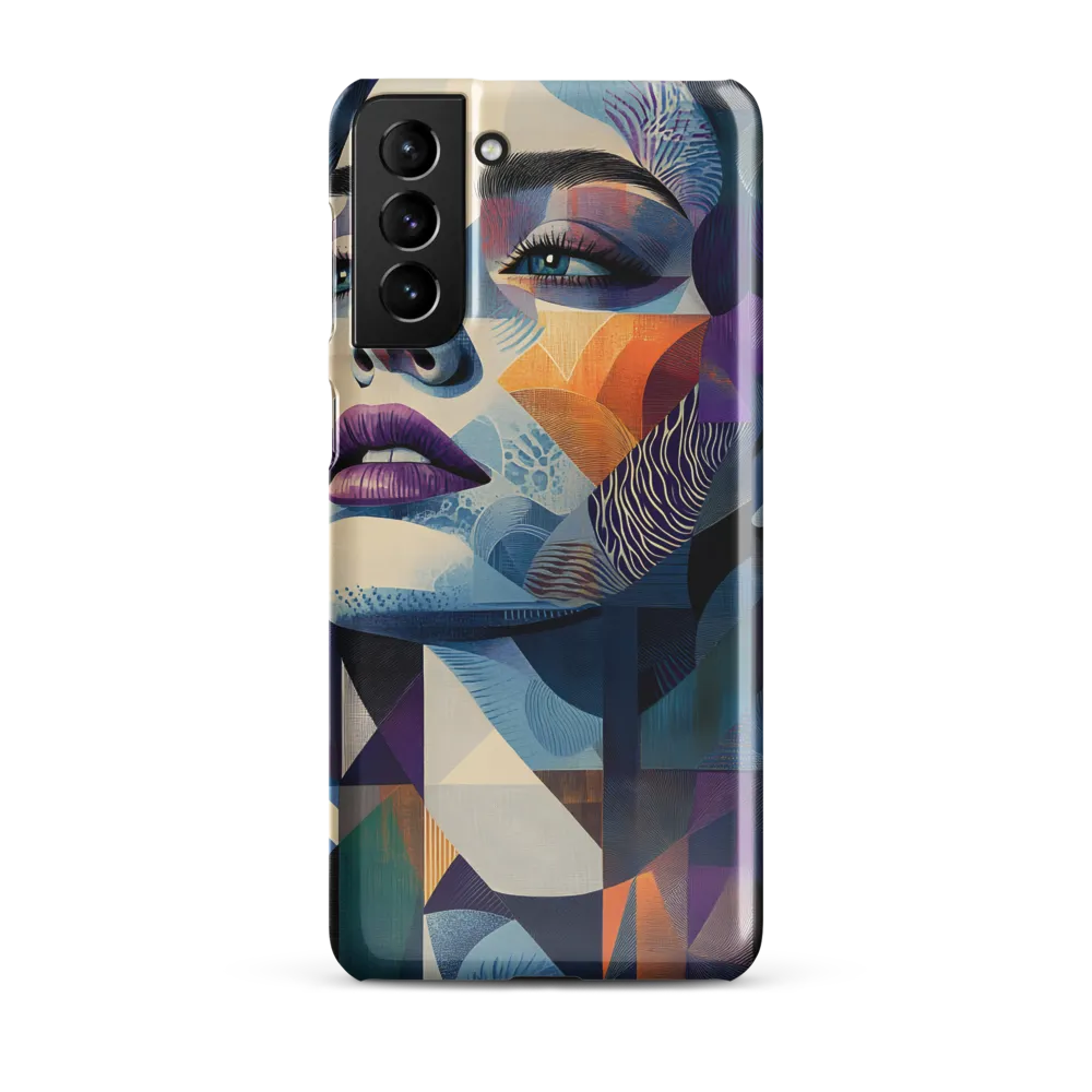 Fragmented Mystery: A Modern Portrait | Phone Case |  S21 Plus | Snap Case | Glossy