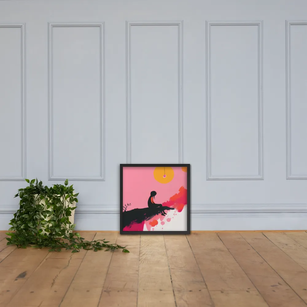 Whispers of the Sun | Poster with Black Frame | 18″×18″