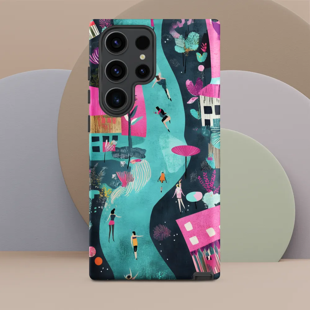 Whimsical Journey Through a Vibrant Landscape | Phone Case |  S23 Ultra | Tough Case | Matte
