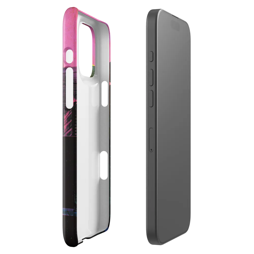Neon Dreamscape: A Synthwave City | Phone Case |  16 Pro Max | Snap Case | Glossy