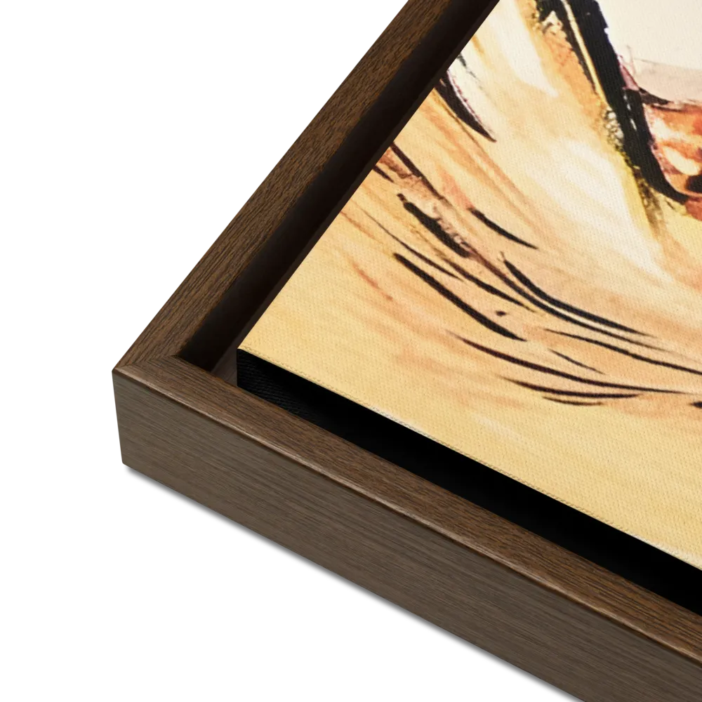 Gaze of Emotion | Canvas with Brown Frame | 24″×36″