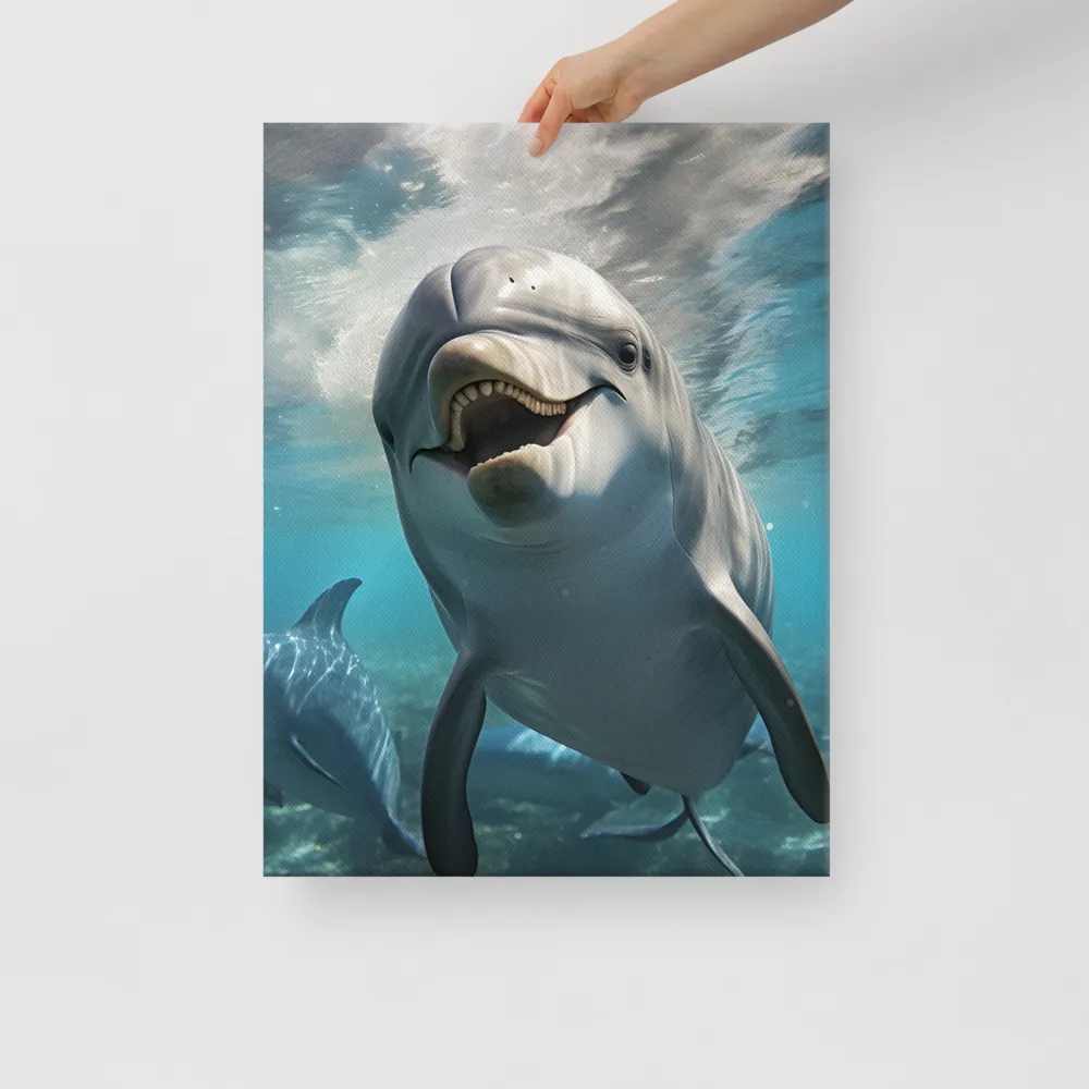 Beneath the Waves: A Dolphin's Dance