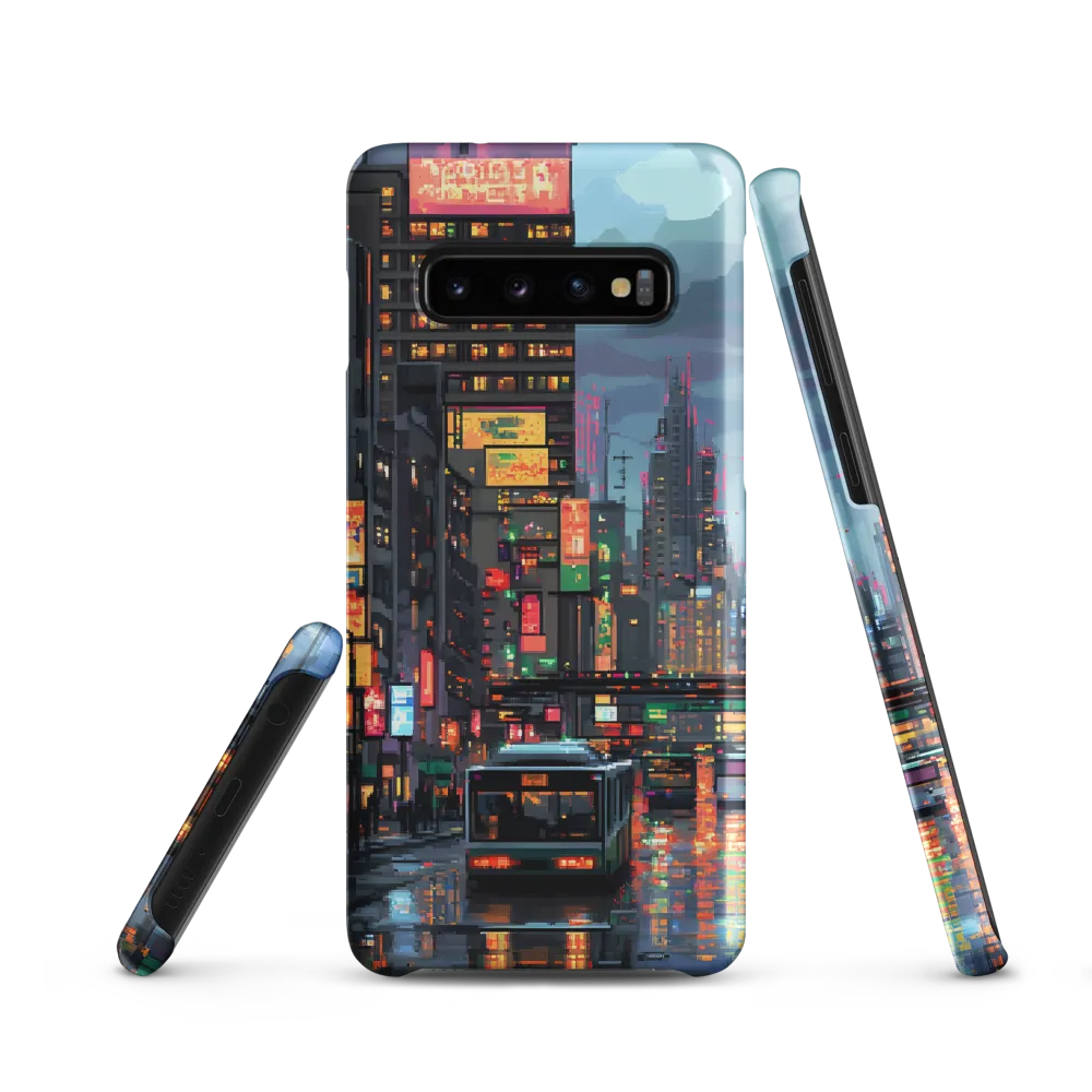 Neon Dreams: A Pixelated Urban Night