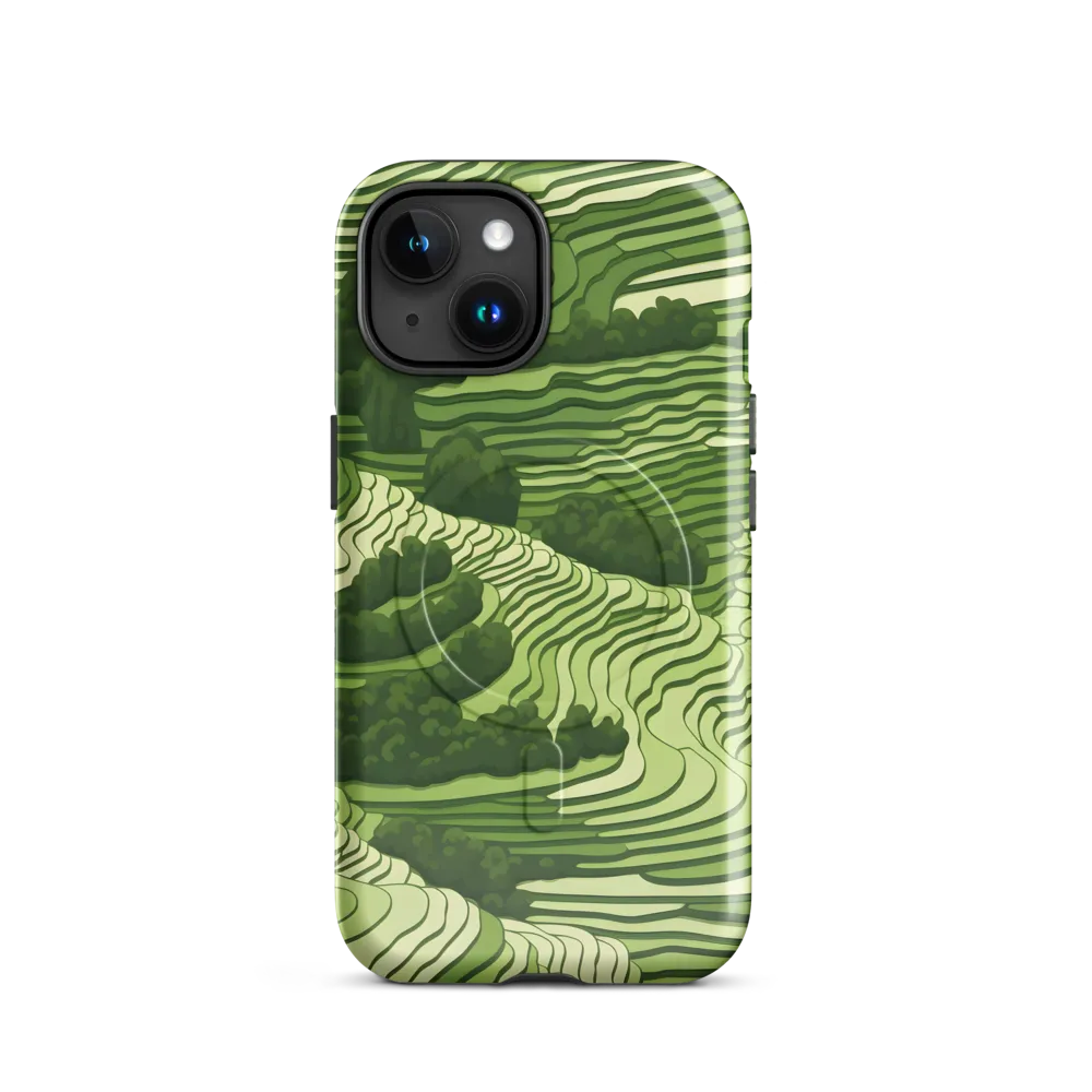 Waves of Green: An Abstract Landscape