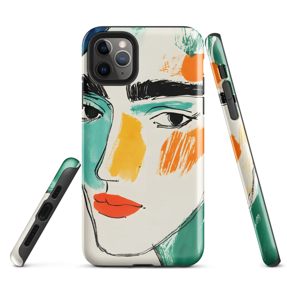 Contemporary Line Portrait | Phone Case |  11 Pro Max | Tough Case | Glossy