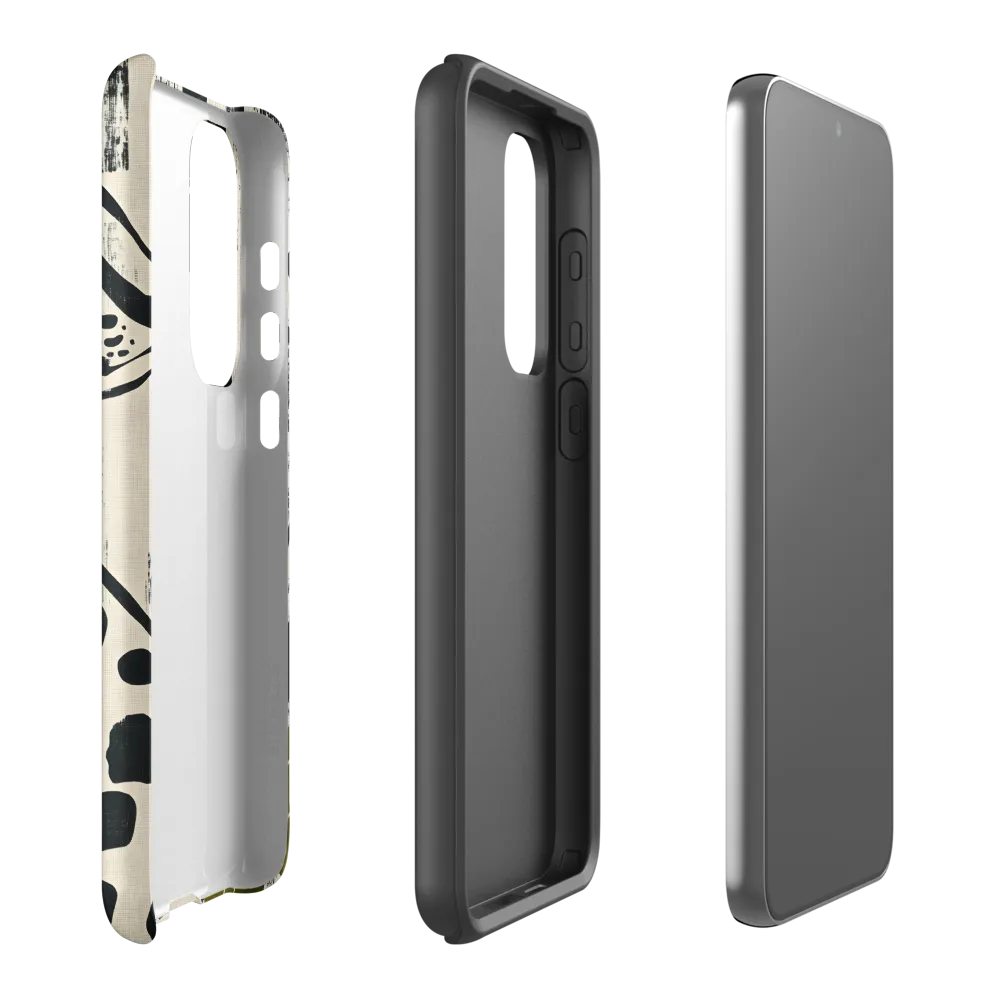 Leopard in Silhouette: A Modern Appeal | Phone Case |  S23 Plus | Tough Case | Matte