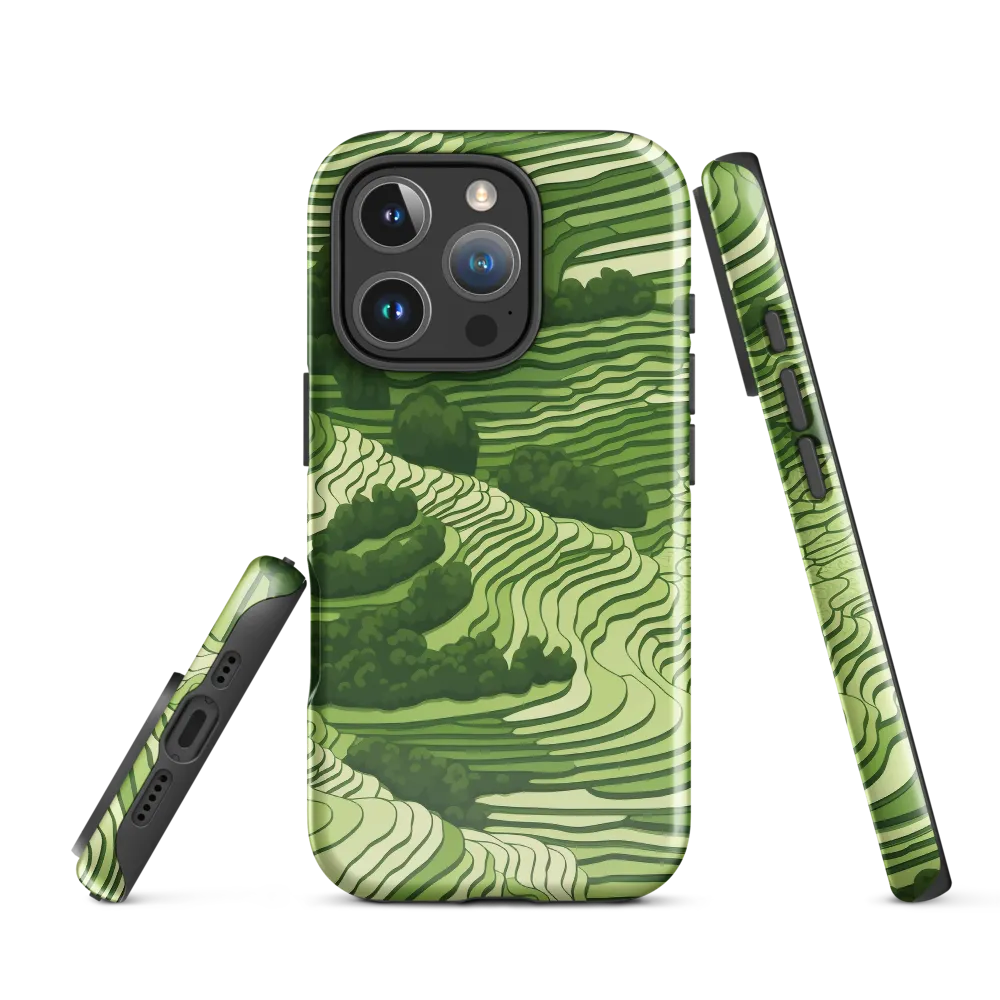 Waves of Green: An Abstract Landscape