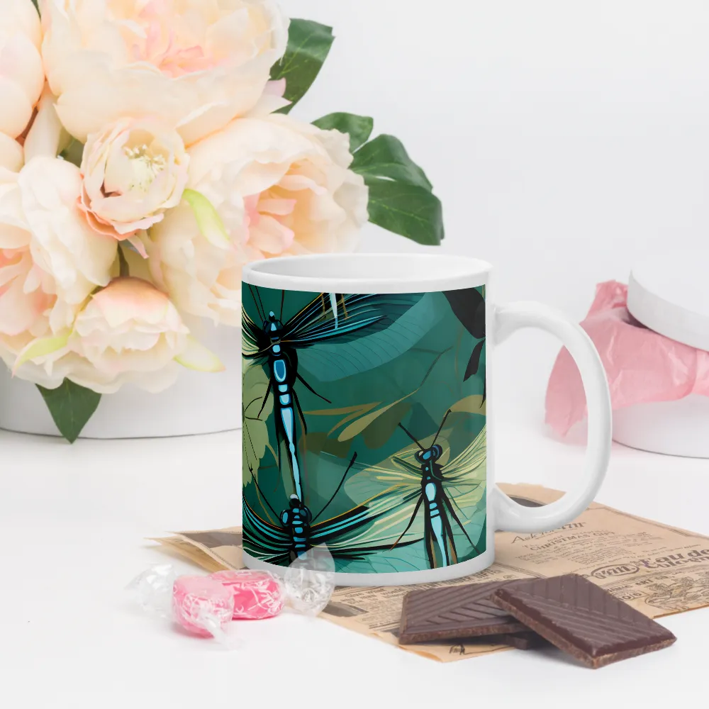 Whispers of Nature: Dragonflies in Harmony | Mugs | Multiple Sizes & Colors