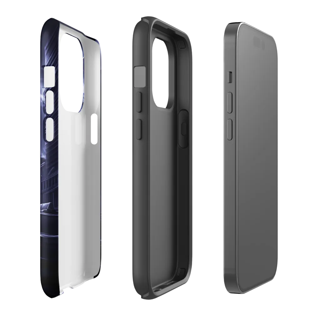 Stormy Cityscape: Shadows of the Night | Phone Case |  14 Pro | Tough Case | Glossy