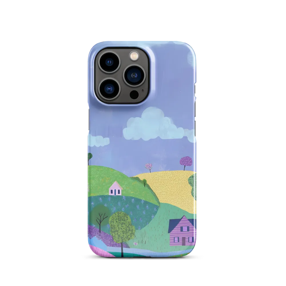Whimsical Hills and Quaint Homes | Phone Case |  13 Pro | Snap Case | Glossy