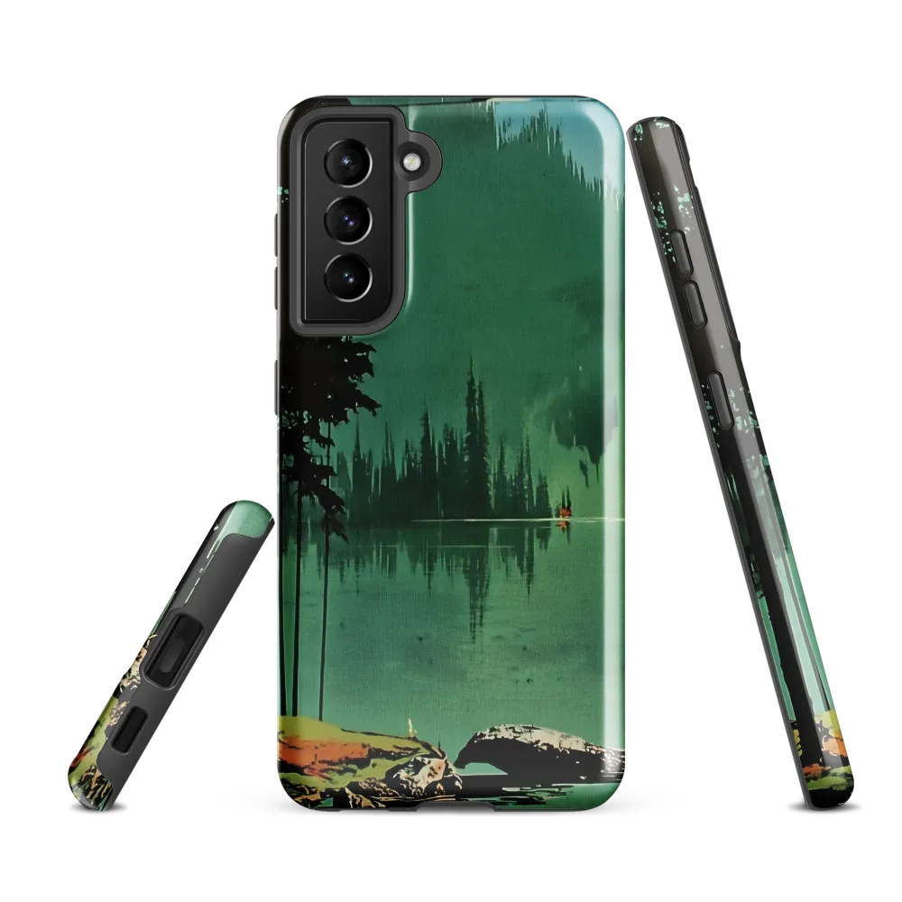 Serenity Reflected: A Tranquil Lake Scene