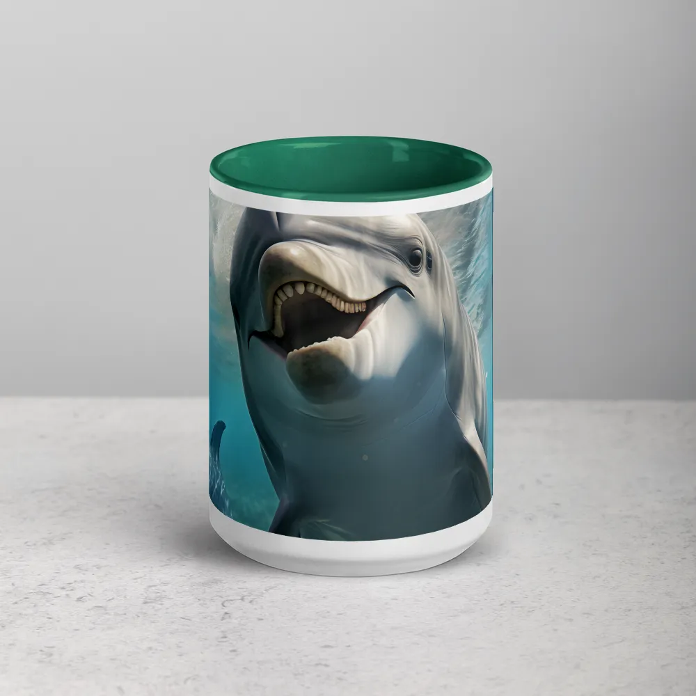 Beneath the Waves: A Dolphin's Dance