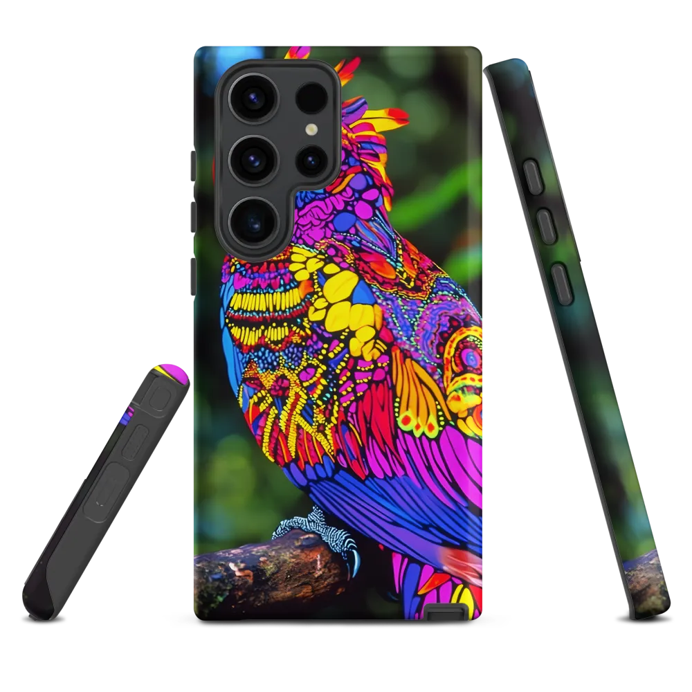 Vibrant Psychedelic Parrot