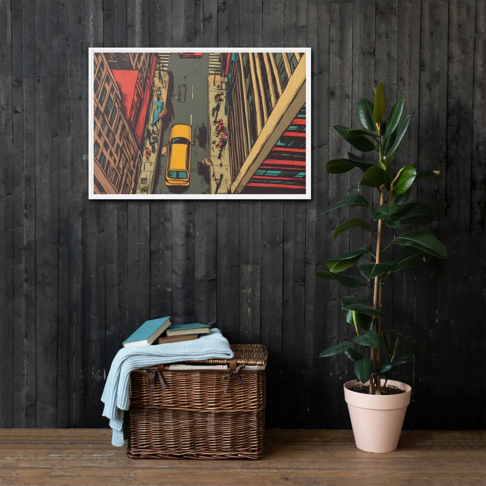 Urban Symphony | Canvas with White Frame | 24″×36″