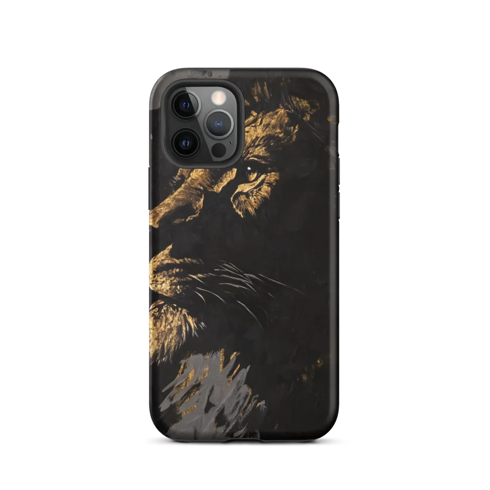 Majestic Gaze: The Golden Lion