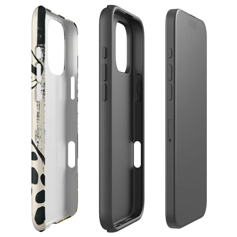 Leopard in Silhouette: A Modern Appeal | Phone Case |  16 Pro Max | Tough Case | Matte