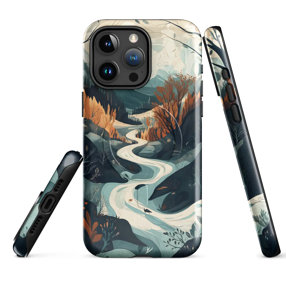 Winding Serenity: A Digital Landscape