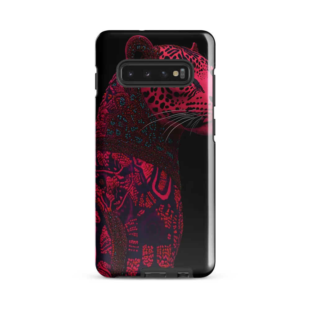 Surreal Majesty: The Pink Leopard | Phone Case |  S10 Plus | Tough Case | Glossy