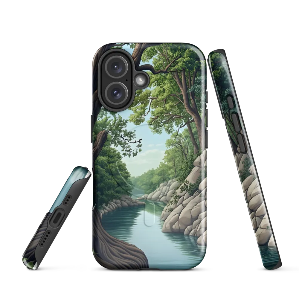 Tranquil Reflections: A Serene River Landscape