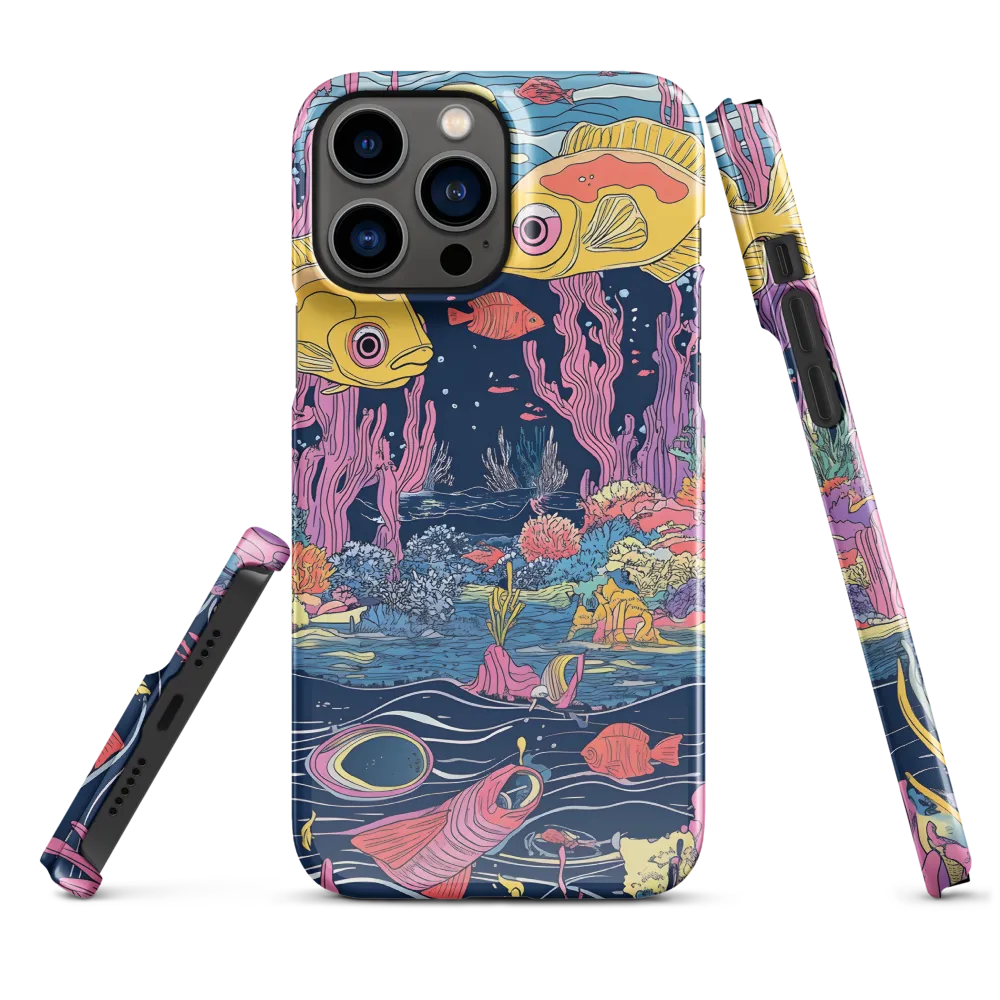 Underwater Dreamscape: A Playful Encounter | Phone Case |  13 Pro Max | Snap Case | Glossy