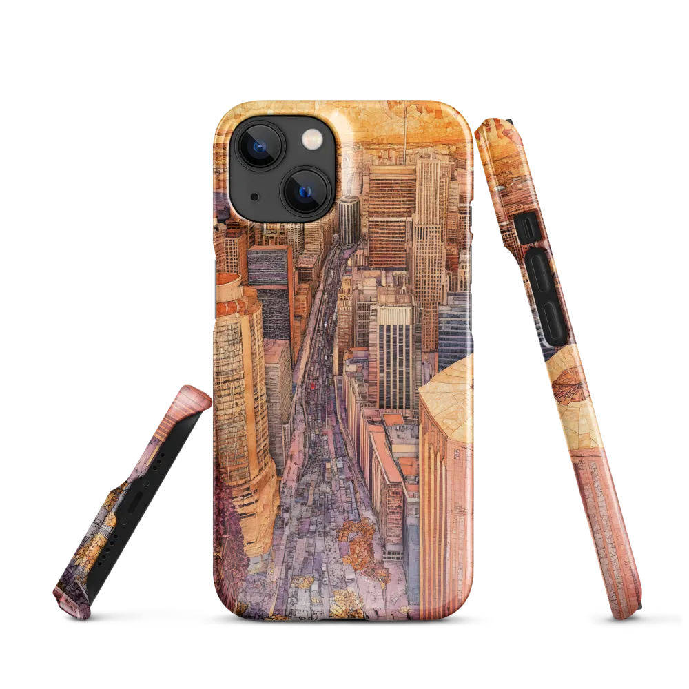 Mosaic Cityscape at Dusk