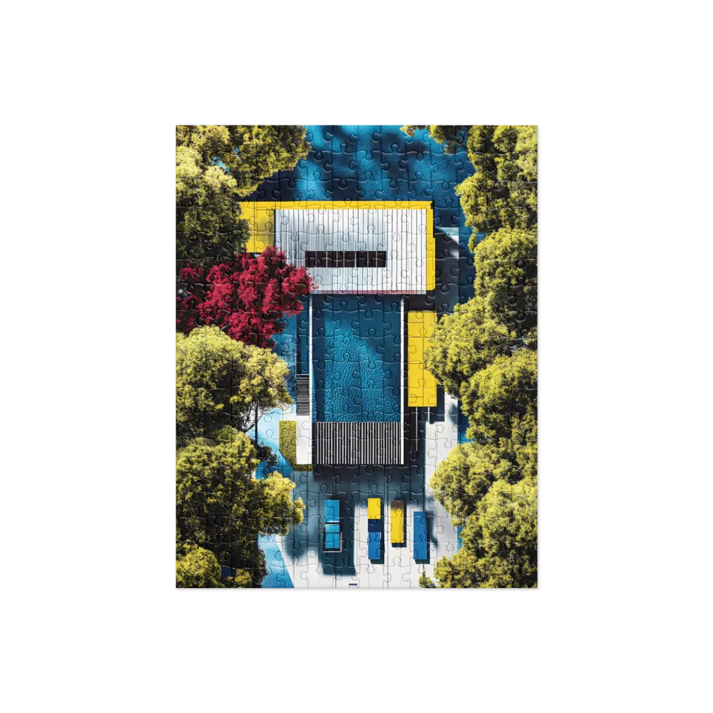 Aerial Harmony: Modernist Serenity | Jigsaw Puzzle | 252 pieces