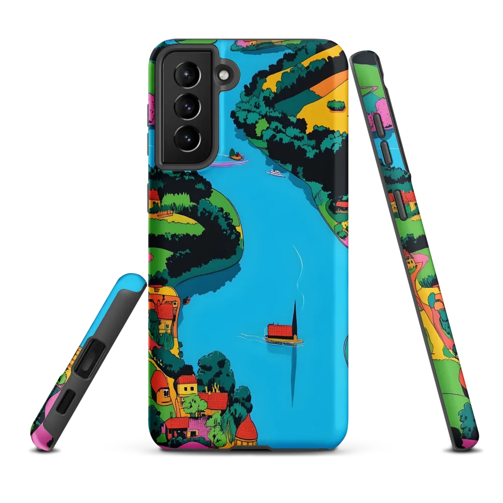 Whimsical River Landscape