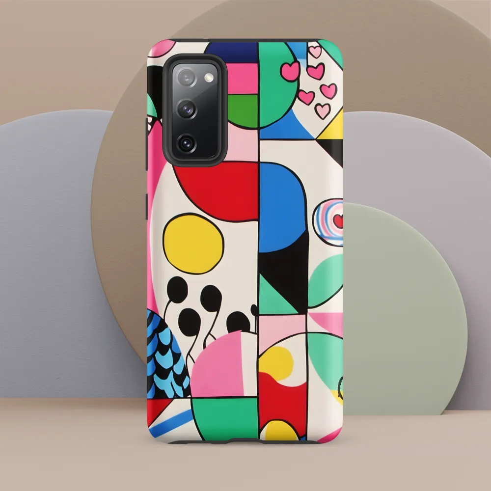 Chromatic Collage of Playful Forms
