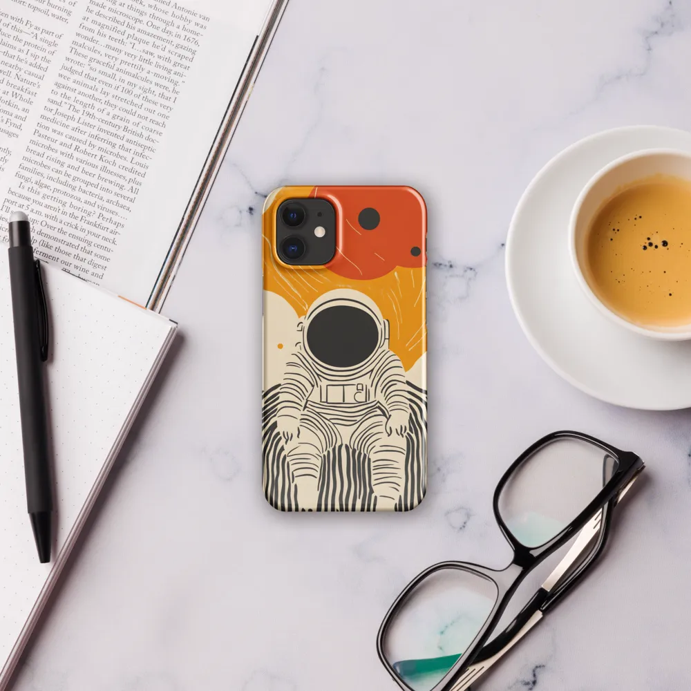 Astronaut in Cosmic Thoughts | Phone Case |  12 Mini | Snap Case | Glossy