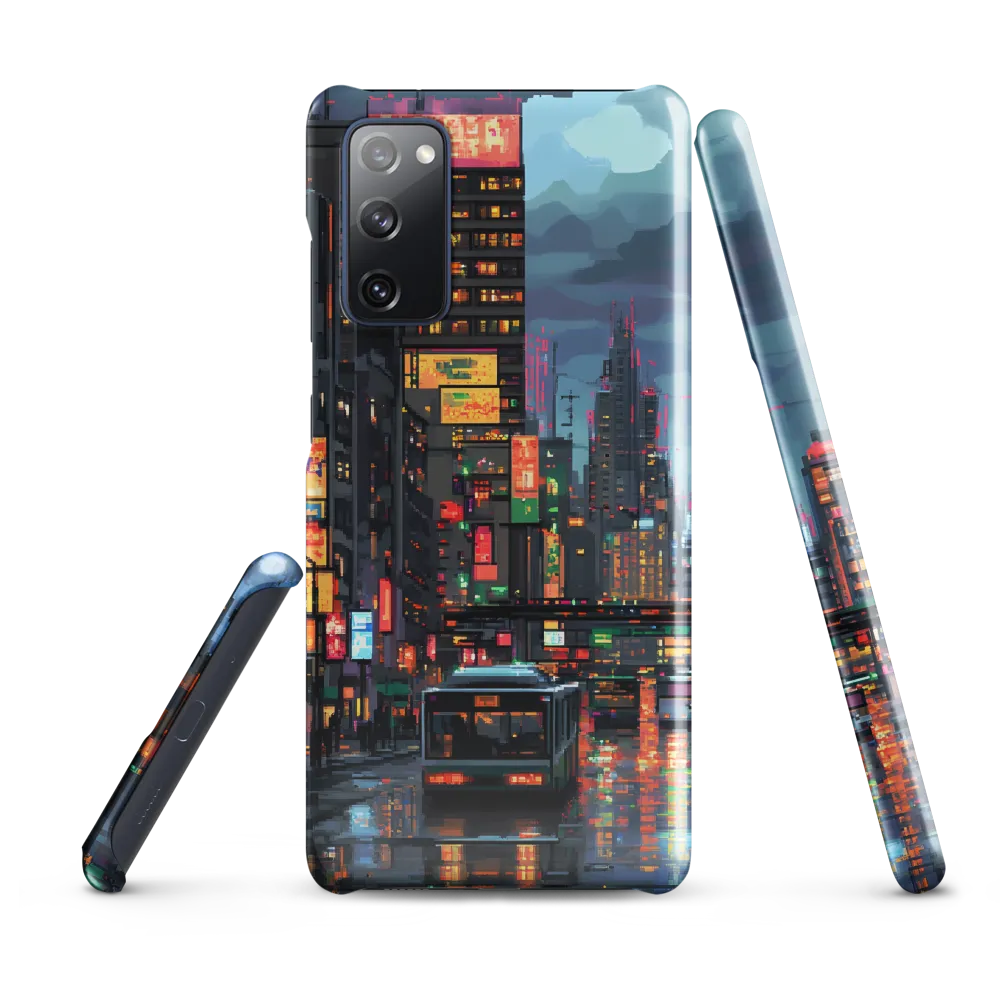 Neon Dreams: A Pixelated Urban Night