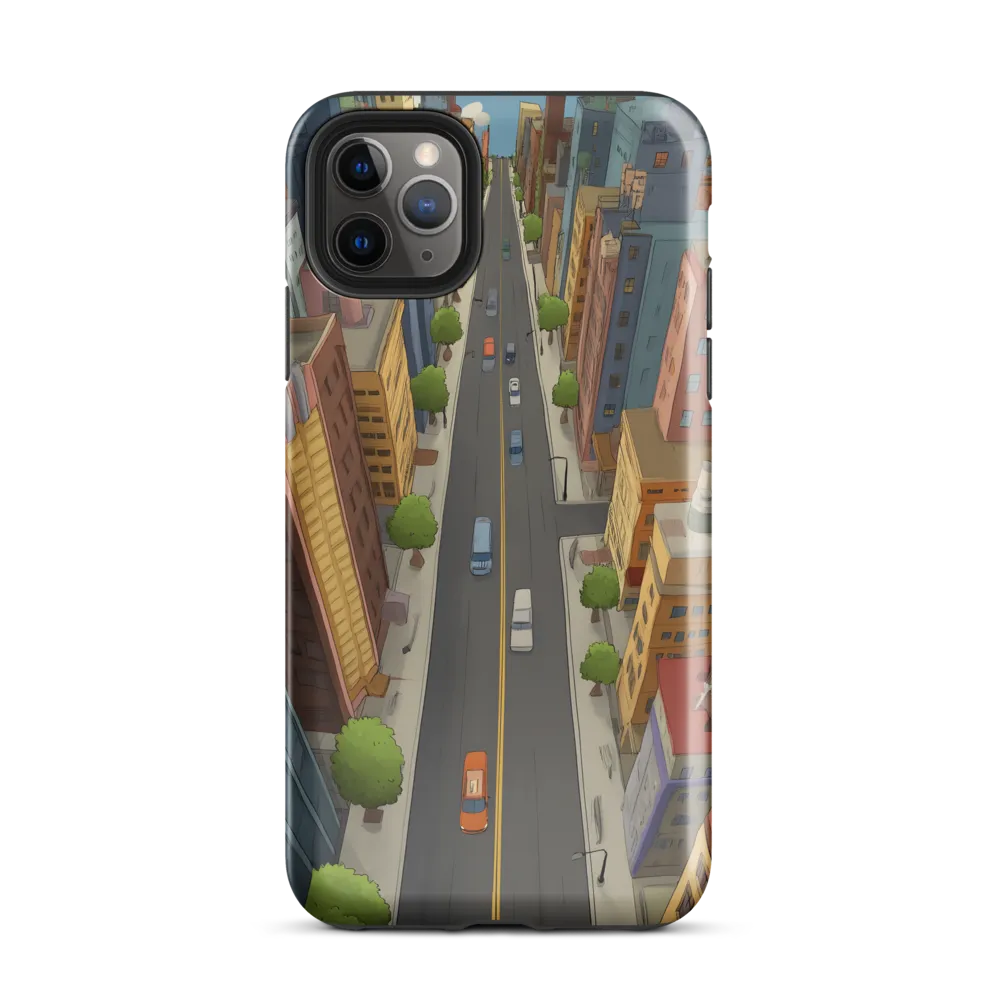 Aerial Whimsy: A Colorful Cityscape | Phone Case |  11 Pro Max | Tough Case | Glossy