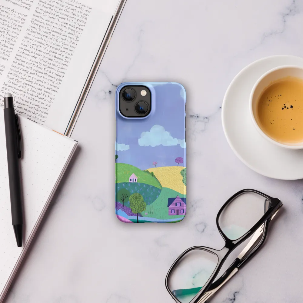 Whimsical Hills and Quaint Homes | Phone Case |  13 Mini | Snap Case | Matte