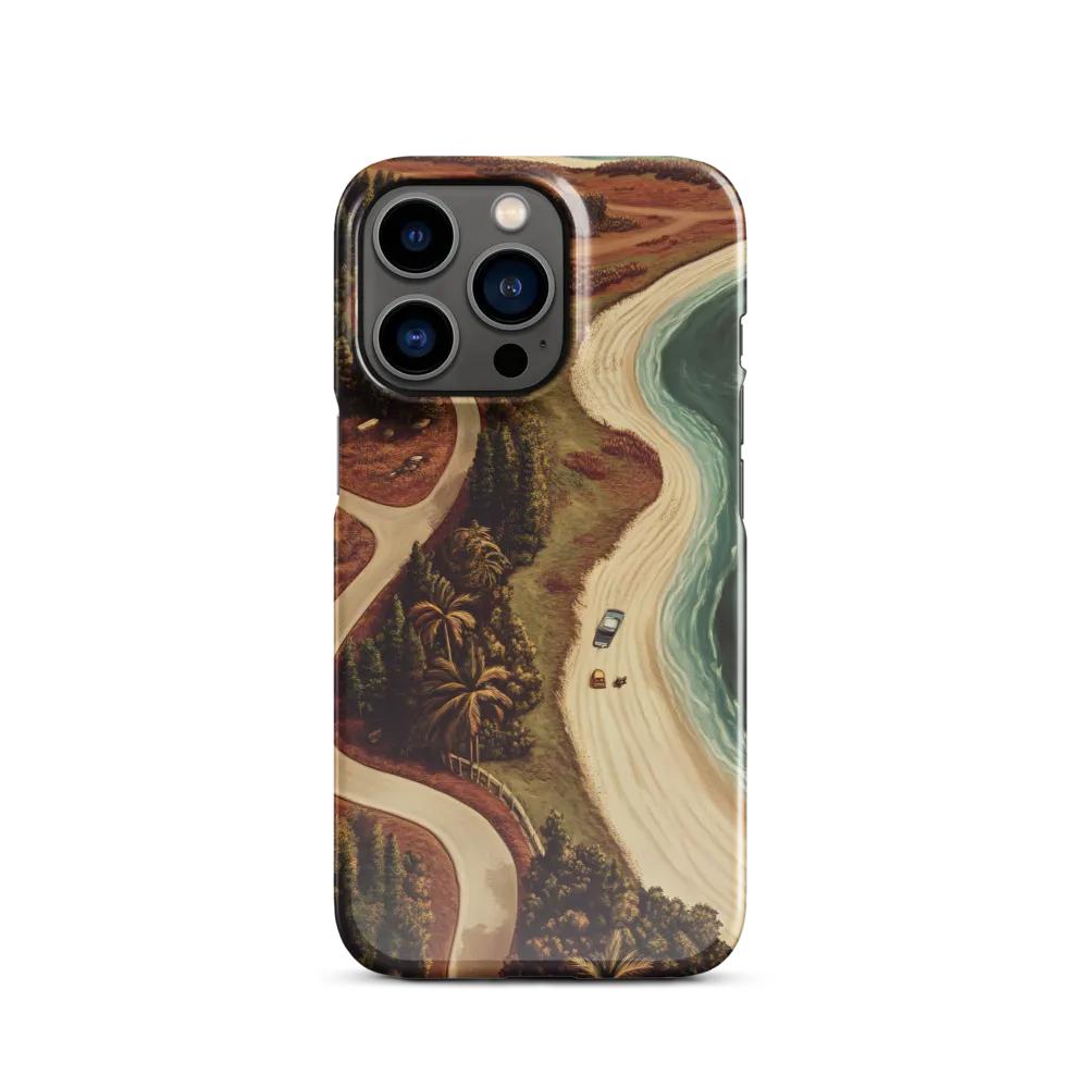Winding Serenity: A Coastal Journey | Phone Case |  13 Pro | Snap Case | Glossy