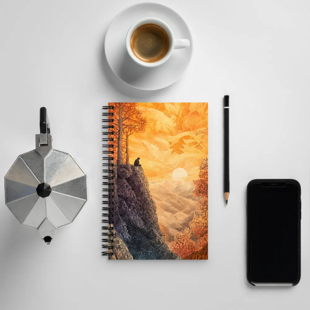 Solitude at Sunset | Spiral Notebook