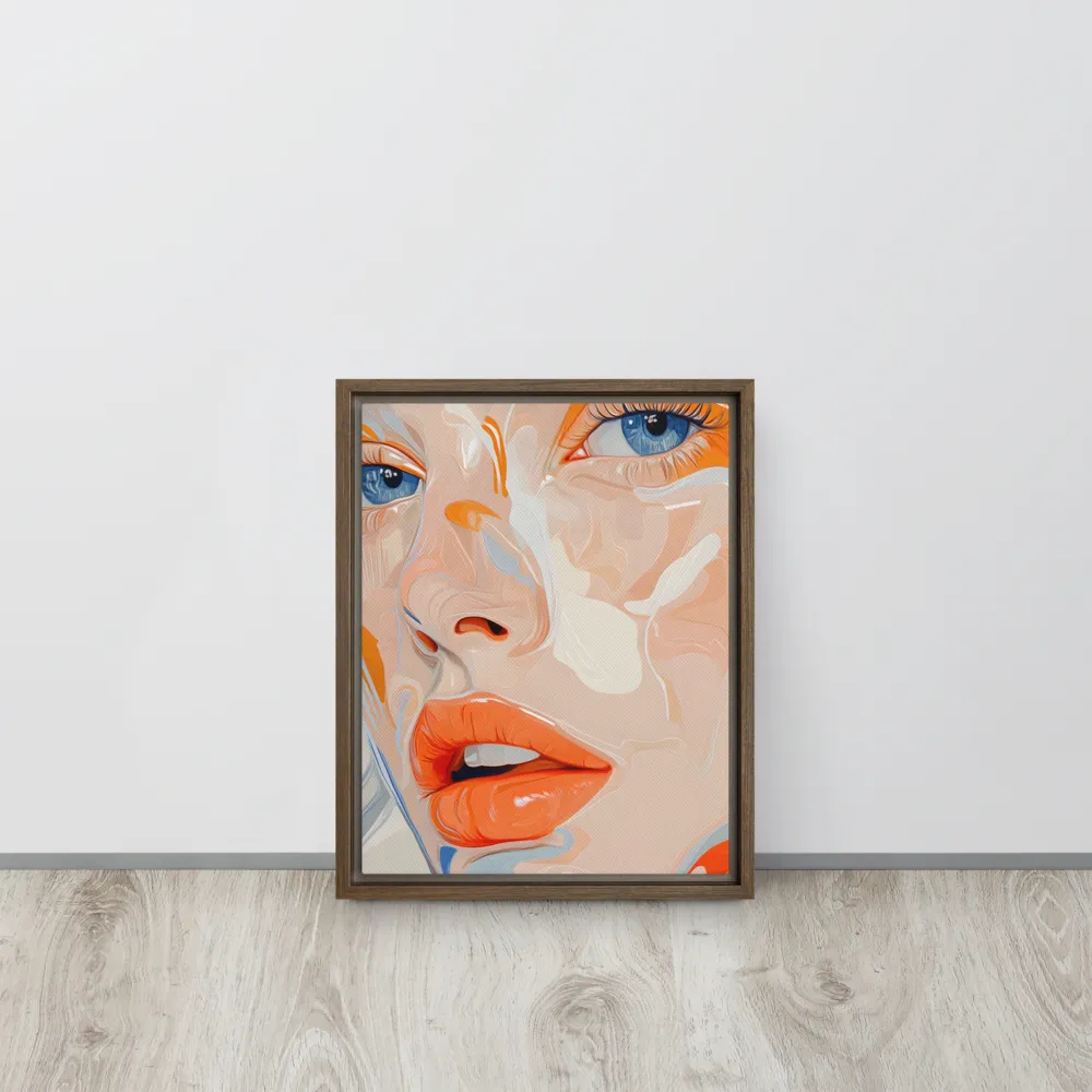 Ethereal Expressions | Canvas with Brown Frame | 11″×14″