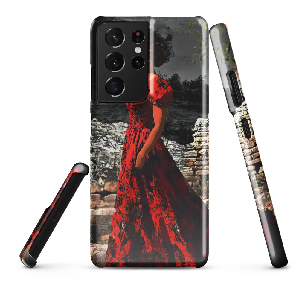 Elegance in Red | Phone Case |  S21 Ultra | Snap Case | Glossy