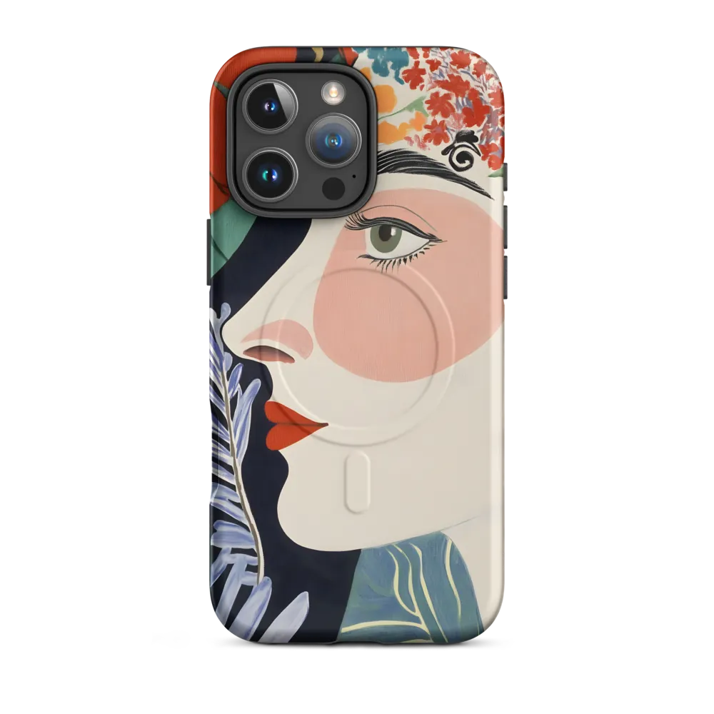 Floral Serenade: A Modern Portrait