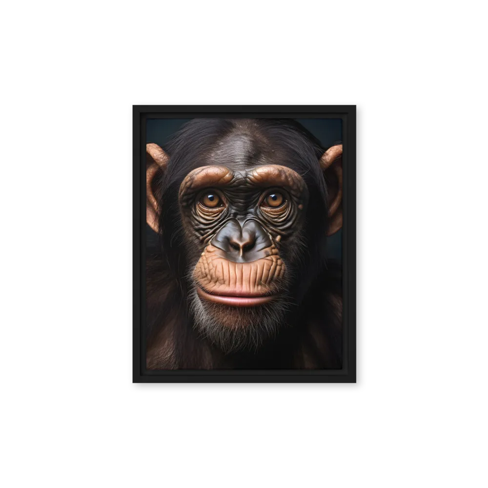 Whispers of Curiosity | Canvas with Black Frame | 11″×14″