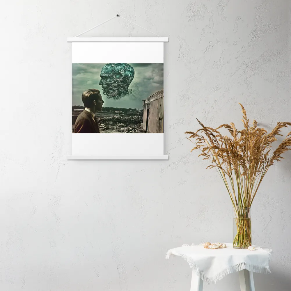 Ethereal Reflections: Identity in a Fragmented World | Poster With White Wood Hanger | 18″×24″