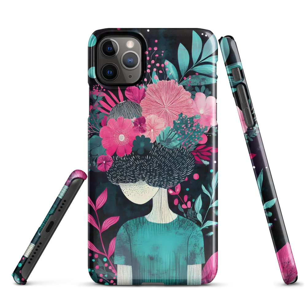 Floral Harmony: A Portrait of Serenity | Phone Case |  11 Pro Max | Snap Case | Glossy