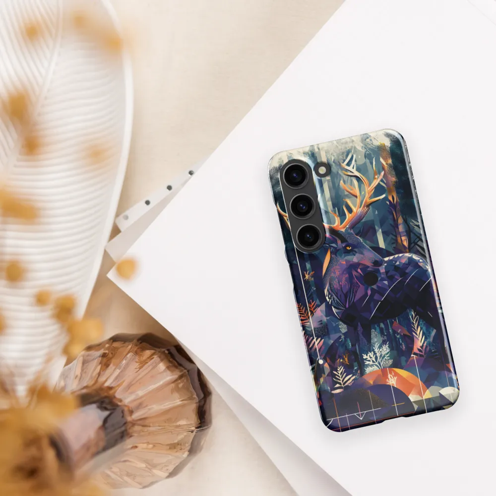 Majestic Serenity: A Geometric Forest Encounter