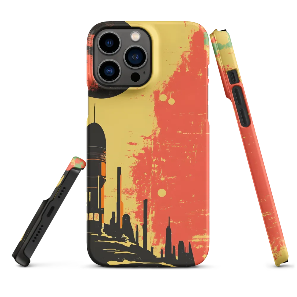 Journey to the Stars: A Retro-Futuristic Landscape | Phone Case |  13 Pro Max | Snap Case | Matte