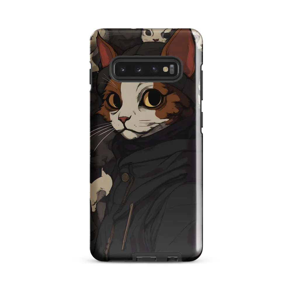 Whimsical Cat Portrait | Phone Case |  S10 Plus | Tough Case | Glossy