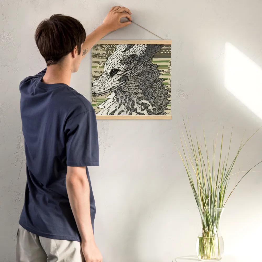 Reflections of the Forest | Poster With Oak Wood Hanger | 16″×16″